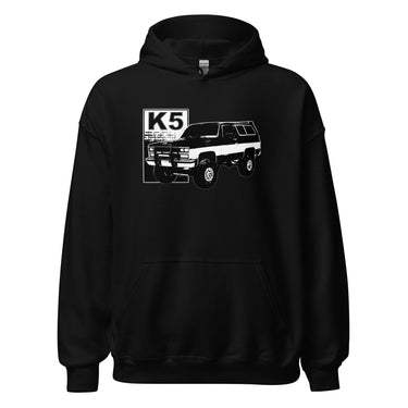 Square Body K5 Blazer Hoodie in black